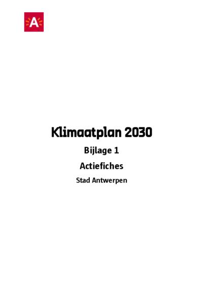 Bijlage 1 - Actiefiches