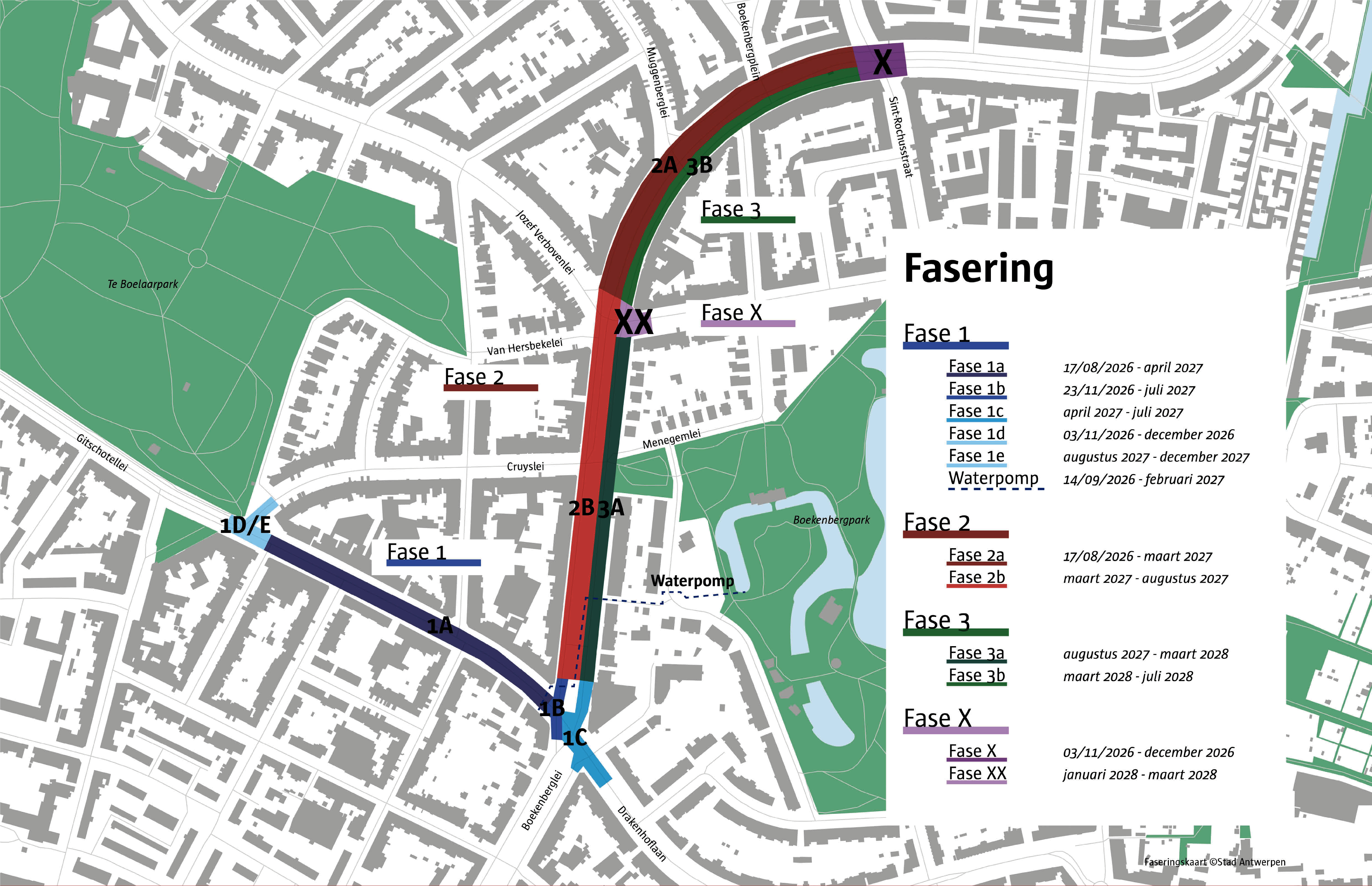 Faseringsschema Boekenberglei-Drakenhoflaan-Gitschotellei