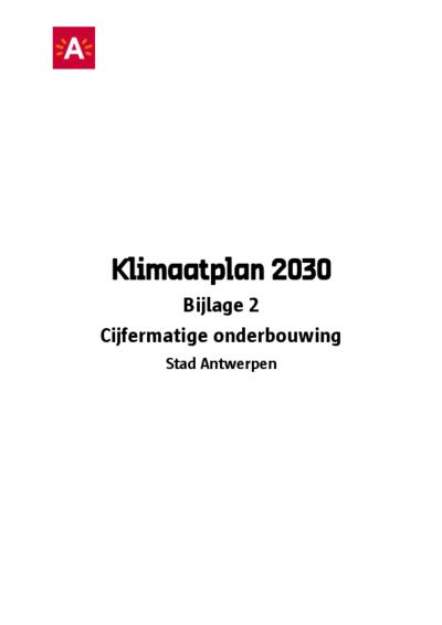 Bijlage 2 - Cijfermatige onderbouwing